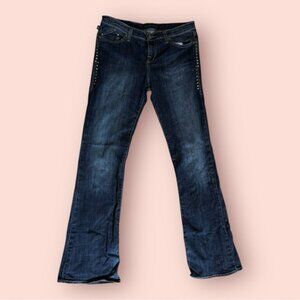 Rock‎ & Republic Kasandra Studded Boot Cut Stretch Medium Wash Denim Jeans Sz 12